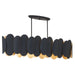 Minka-Lavery - 1419-897 - Ten Light Island Pendant - Vailen - Dark Matte Black