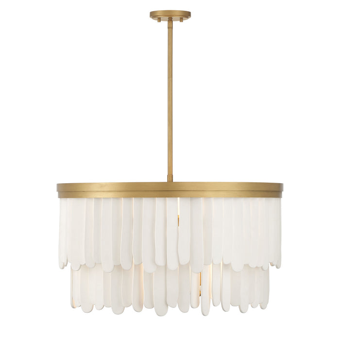 Minka-Lavery - 2079-870 - Nine Light Pendant - Briscade - Painted Legacy Brass