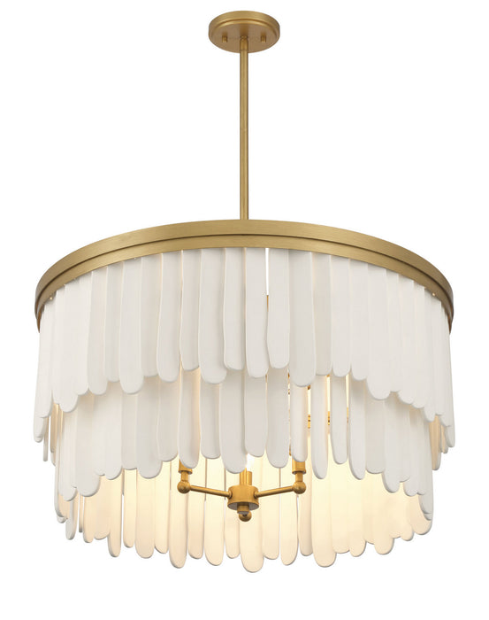 Minka-Lavery - 2079-870 - Nine Light Pendant - Briscade - Painted Legacy Brass