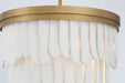 Minka-Lavery - 2076-870 - Six Light Semi Flush Mount - Briscade - Painted Legacy Brass