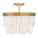 Minka-Lavery - 2076-870 - Six Light Semi Flush Mount - Briscade - Painted Legacy Brass