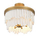 Minka-Lavery - 2076-870 - Six Light Semi Flush Mount - Briscade - Painted Legacy Brass