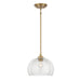 Minka-Lavery - 2725-732 - One Light Convertible Semi Flush/Pendant - Glint - Legacy Brass