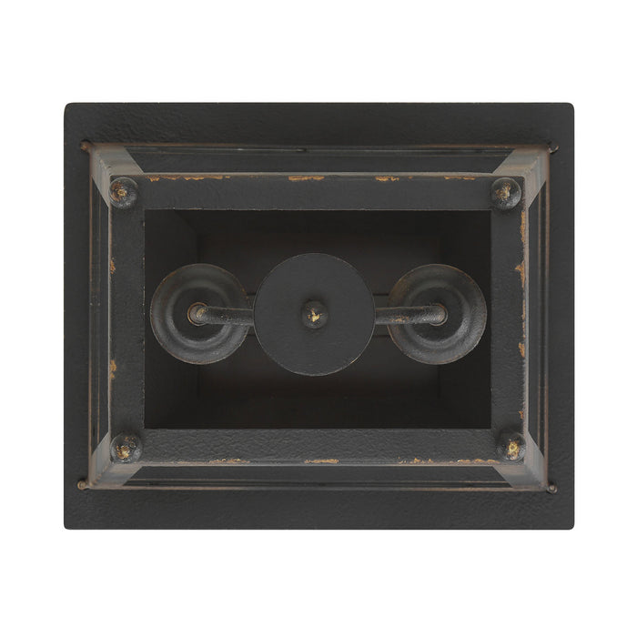 Golden - 0804-M2L ABI - Two Light Mini Pendant - Abingdon - Antique Black Iron