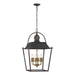 Golden - 0888-6P ABI - Six Light Pendant - Christoff - Antique Black Iron