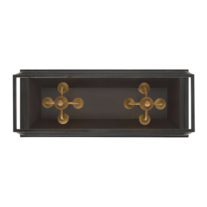 Golden - 0888-LP ABI - Eight Light Linear Pendant - Christoff - Antique Black Iron