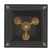 Golden - 0888-SF ABI - Three Light Semi-Flush Mount - Christoff - Antique Black Iron