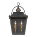 Golden - 0888-WSC ABI - Two Light Wall Sconce - Christoff - Antique Black Iron
