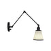 Golden - 2351-A1W BLK-BLK - One Light Wall Sconce - Equinox - Matte Black