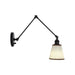 Golden - 2351-A1W BLK-BRN - One Light Wall Sconce - Equinox - Matte Black