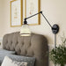 Golden - 2351-A1W BLK-BRN - One Light Wall Sconce - Equinox - Matte Black