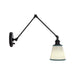 Golden - 2351-A1W BLK-GRN - One Light Wall Sconce - Equinox - Matte Black