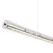 Golden - 3726-LP64 PN-CY - LED Linear Pendant - Crystallo - Polished Nickel