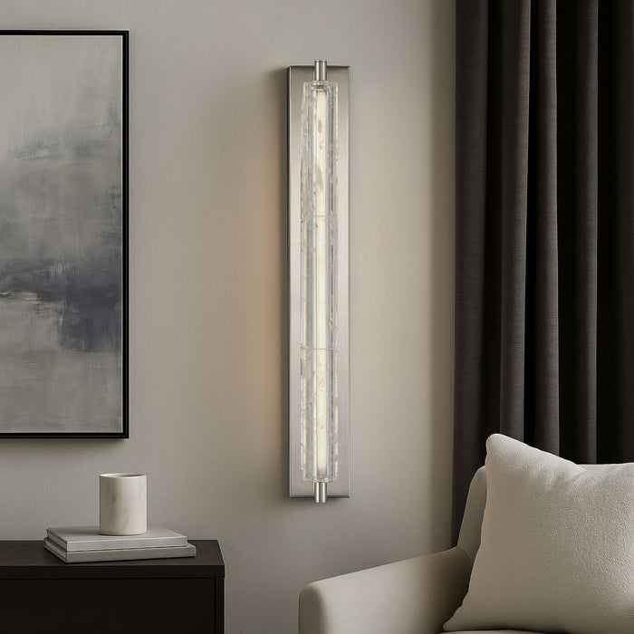 Golden - 3726-WSC27 PN-CY - LED Wall Sconce - Crystallo - Polished Nickel