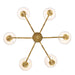 Golden - 7008-6 VG-WY - Six Light Chandelier - Cheshire - Vintage Gold
