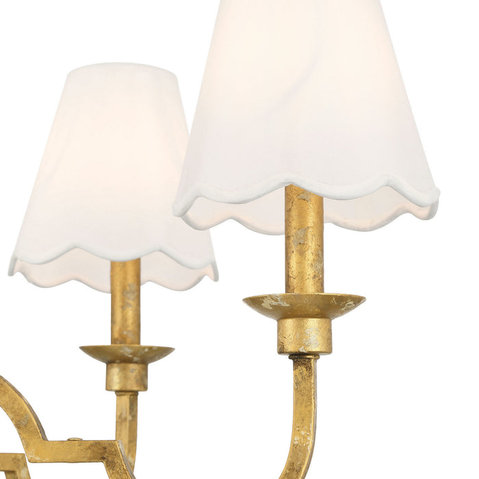 Golden - 7008-6 VG-WY - Six Light Chandelier - Cheshire - Vintage Gold