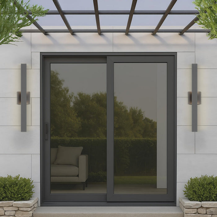 Golden - 8432-OWL24 SGY - LED Outdoor Wall Mount - Enso - Smooth Gray