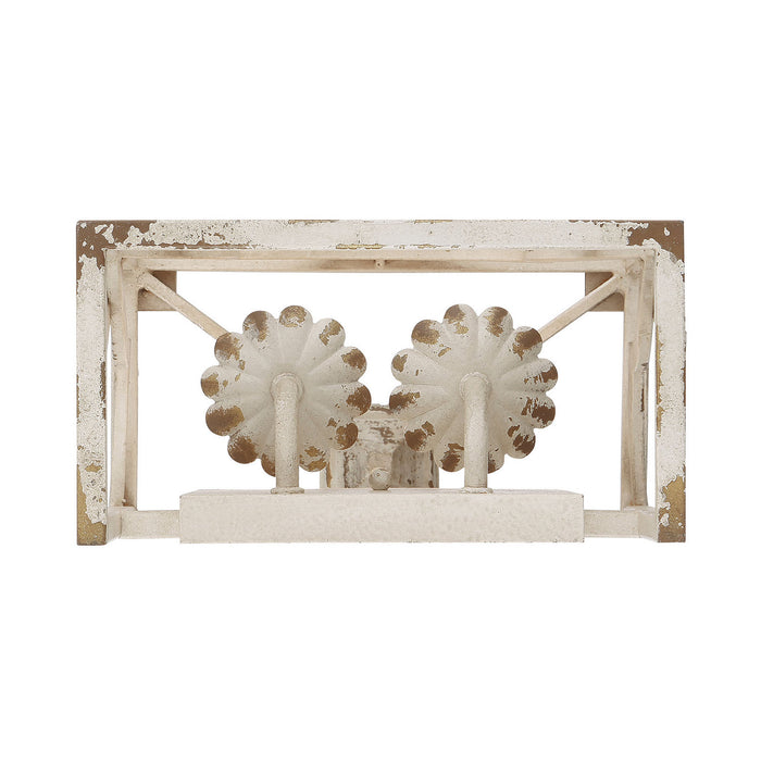 Golden - 0885-2W AI - Two Light Wall Sconce - Laurent - Antique Ivory