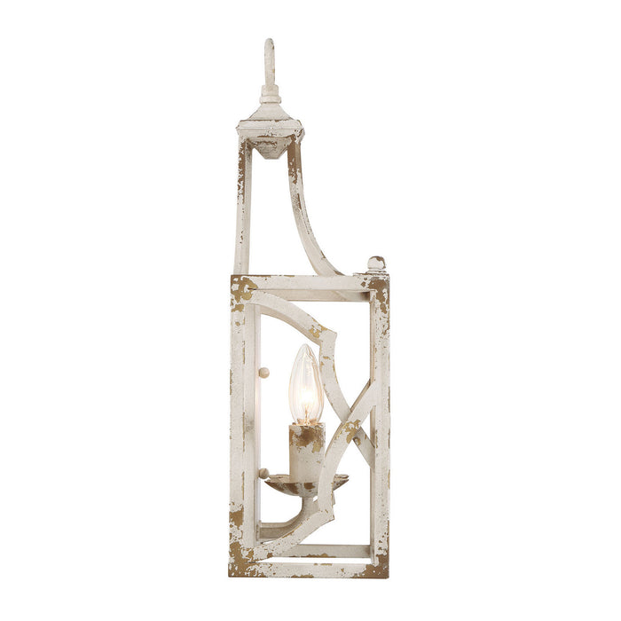 Golden - 0885-2W AI - Two Light Wall Sconce - Laurent - Antique Ivory
