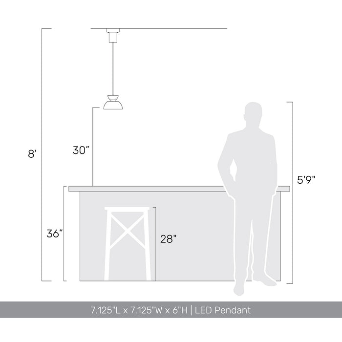 Golden - 1816-2S SNB-CH - LED Pendant - Vintra - Sand Black