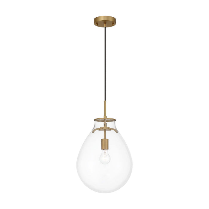 Golden - 2088-12P BCB-CLR - One Light Pendant - Drop - Brushed Champagne Brass