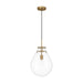 Golden - 2088-12P BCB-CLR - One Light Pendant - Drop - Brushed Champagne Brass