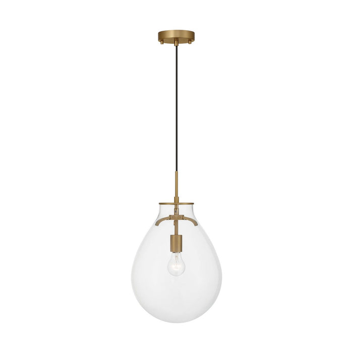 Golden - 2088-12P BCB-CLR - One Light Pendant - Drop - Brushed Champagne Brass
