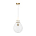 Golden - 2088-12P BCB-CLR - One Light Pendant - Drop - Brushed Champagne Brass