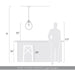 Golden - 2088-12P BCB-CLR - One Light Pendant - Drop - Brushed Champagne Brass