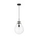 Golden - 2088-12P BLK-CLR - One Light Pendant - Drop - Matte Black