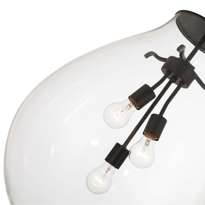 Golden - 2088-20P BLK-CLR - Three Light Pendant - Drop - Matte Black