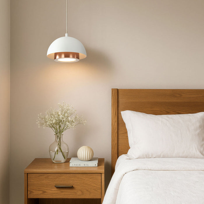 Golden - 3632-12 SNW-ACR - LED Pendant - Solsken - Sand White