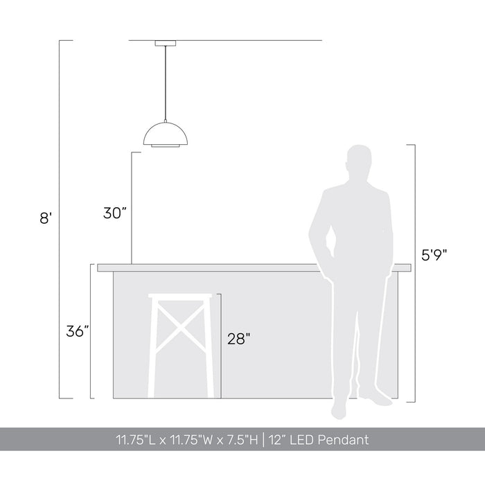 Golden - 3632-12 SNW-ACR - LED Pendant - Solsken - Sand White
