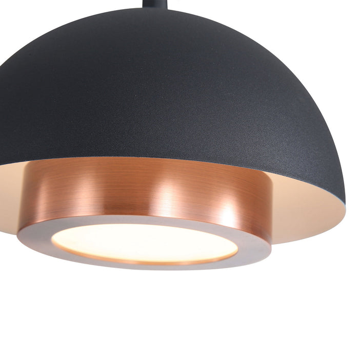 Golden - 3632-7 SNB-ACR - LED Pendant - Solsken - Sand Black