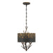 Golden - 4500-3P ABI - Three Light Pendant - Arboreal - Antique Black Iron