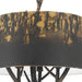 Golden - 4500-3P ABI - Three Light Pendant - Arboreal - Antique Black Iron