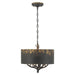 Golden - 4500-4P ABI - Four Light Pendant - Arboreal - Antique Black Iron
