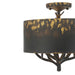 Golden - 4500-4SF ABI - Four Light Semi-Flush Mount - Arboreal - Antique Black Iron