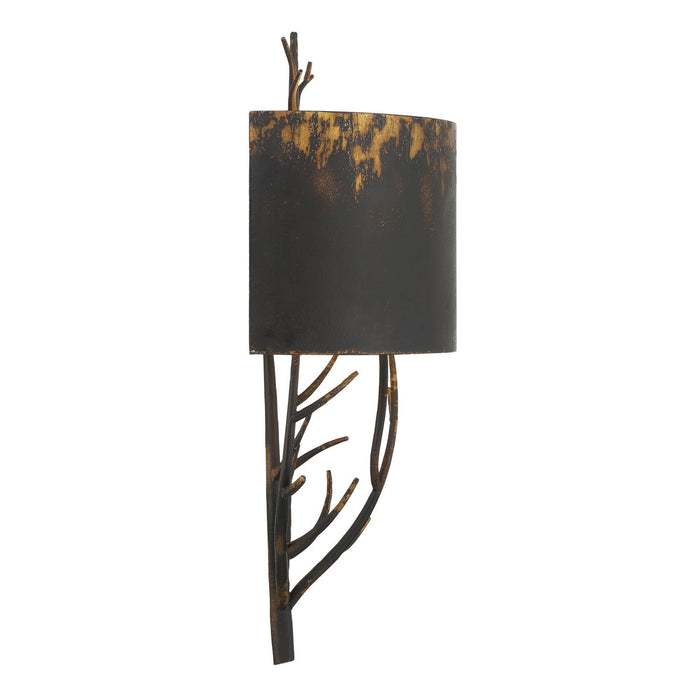 Golden - 4500-WSC ABI - Two Light Wall Sconce - Arboreal - Antique Black Iron