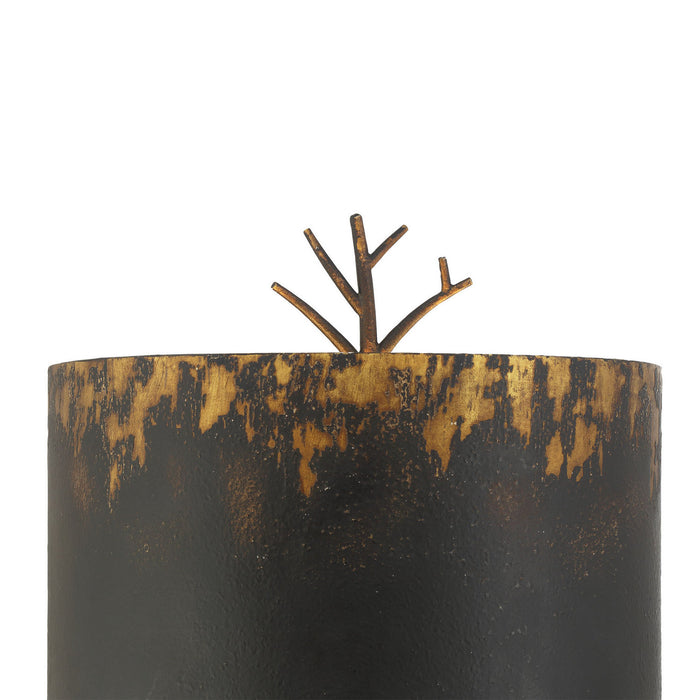 Golden - 4500-WSC ABI - Two Light Wall Sconce - Arboreal - Antique Black Iron