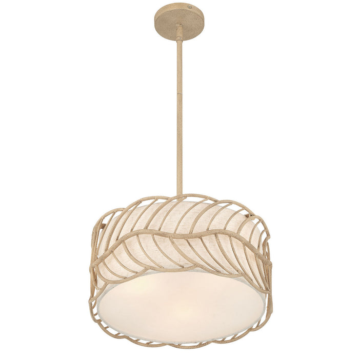Golden - 4501-3P AM - Three Light Pendant - Simbolo - Almond