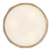 Golden - 4501-3SF AM - Three Light Semi-Flush Mount - Simbolo - Almond