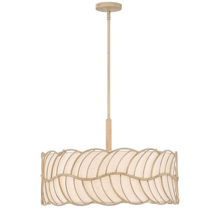 Golden - 4501-5P AM - Five Light Pendant - Simbolo - Almond