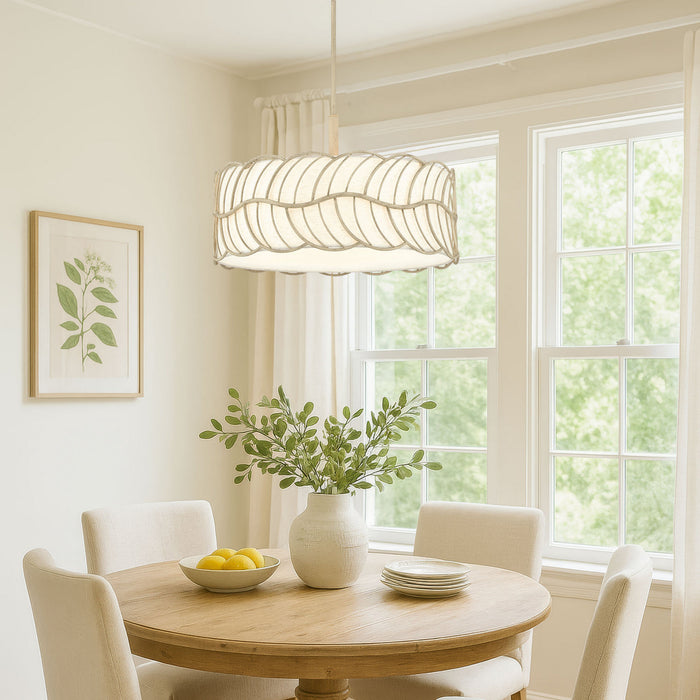 Golden - 4501-5P AM - Five Light Pendant - Simbolo - Almond