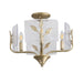 Golden - 4503-4SF WG-HWG - Four Light Semi-Flush Mount - Bloem - White Gold
