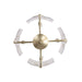 Golden - 4503-4SF WG-HWG - Four Light Semi-Flush Mount - Bloem - White Gold
