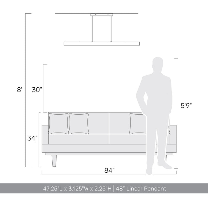 Golden - 4962-48 DW - LED Pendant - Silva - Driftwood