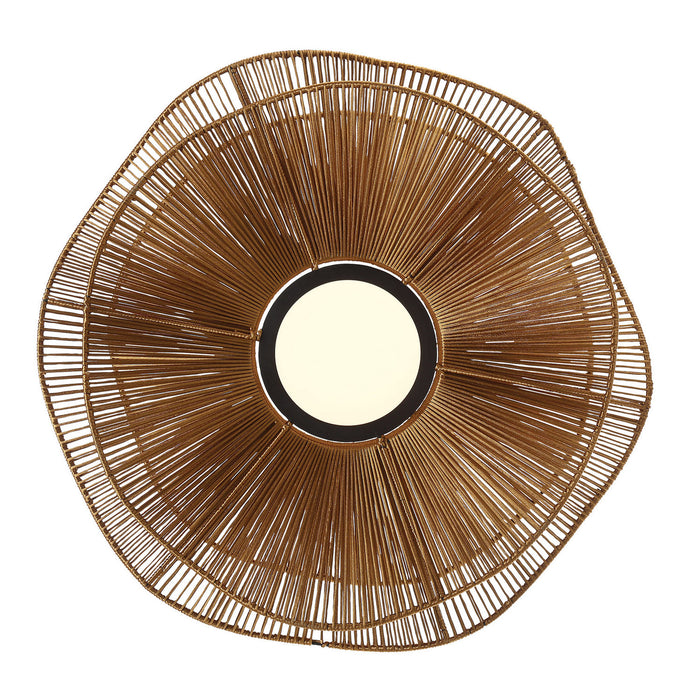 Golden - 6300-24 LAT - LED Pendant - Whisper - Latte Rope