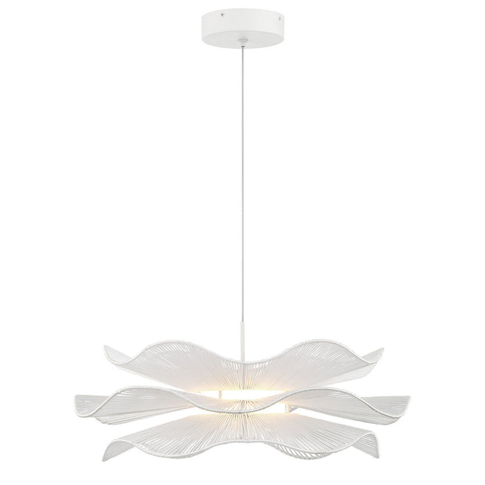 Golden - 6300-24 WHT - LED Pendant - Whisper - Matte White