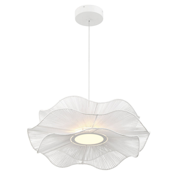 Golden - 6300-24 WHT - LED Pendant - Whisper - Matte White